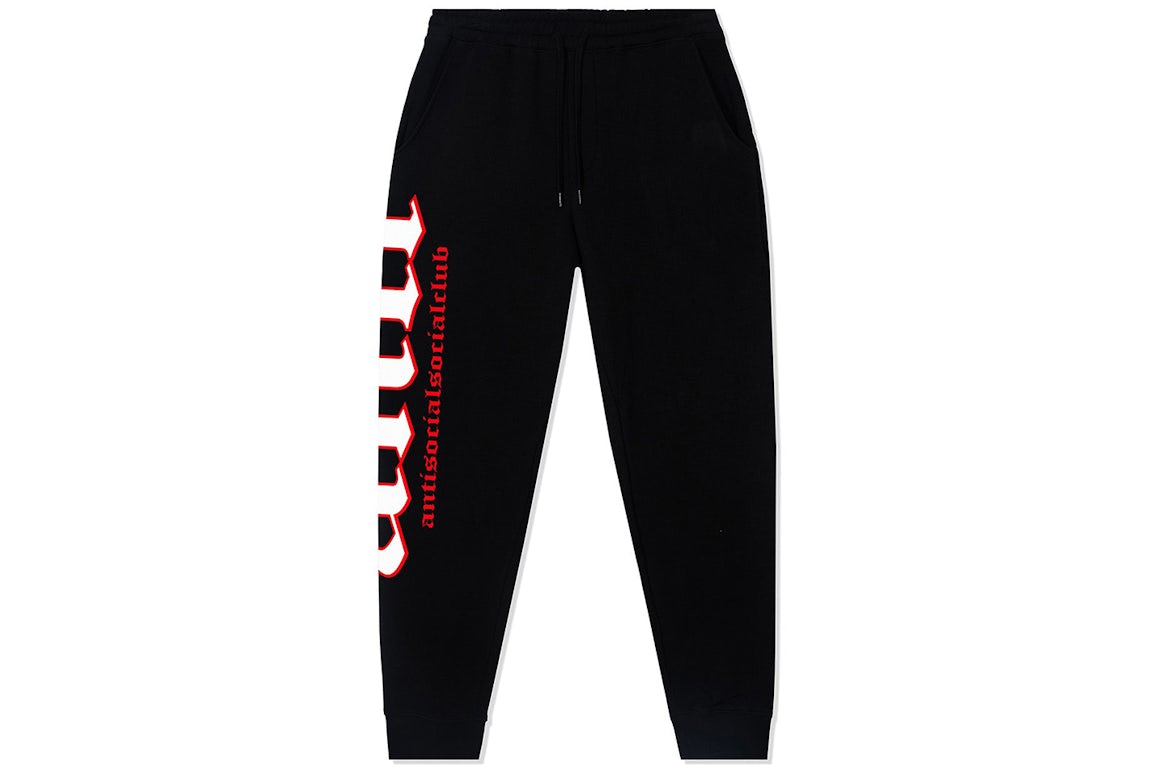 Anti-Social-Social-Club-You-Dont-Know-Me-Pant-Black Anti Social Social Club You Dont Know Me Pant Black | Fragment Clothing