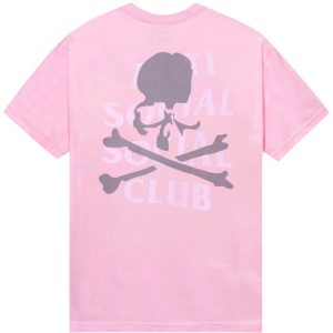 Anti Social Social Club x Mastermind Mind Tee Light Pink | Fragment Clothing