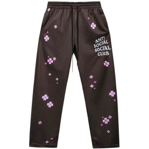 Anti Social Social Club x Minecraft Cherry Blossom Sweatpants Grey | Fragment Clothing Streetwear