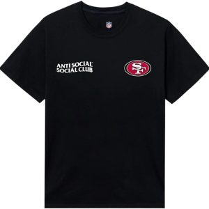 Anti Social Social Club x San Francisco 49ers Team Tee Black (1) | Fragment Clothing