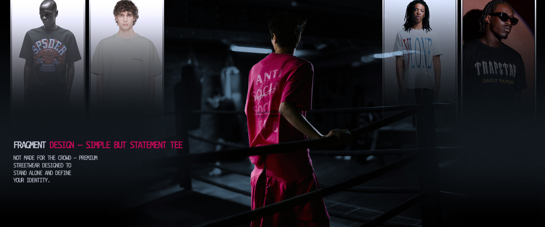 Anti social T shirt banner.jpg | Fragment Clothing Streetwear