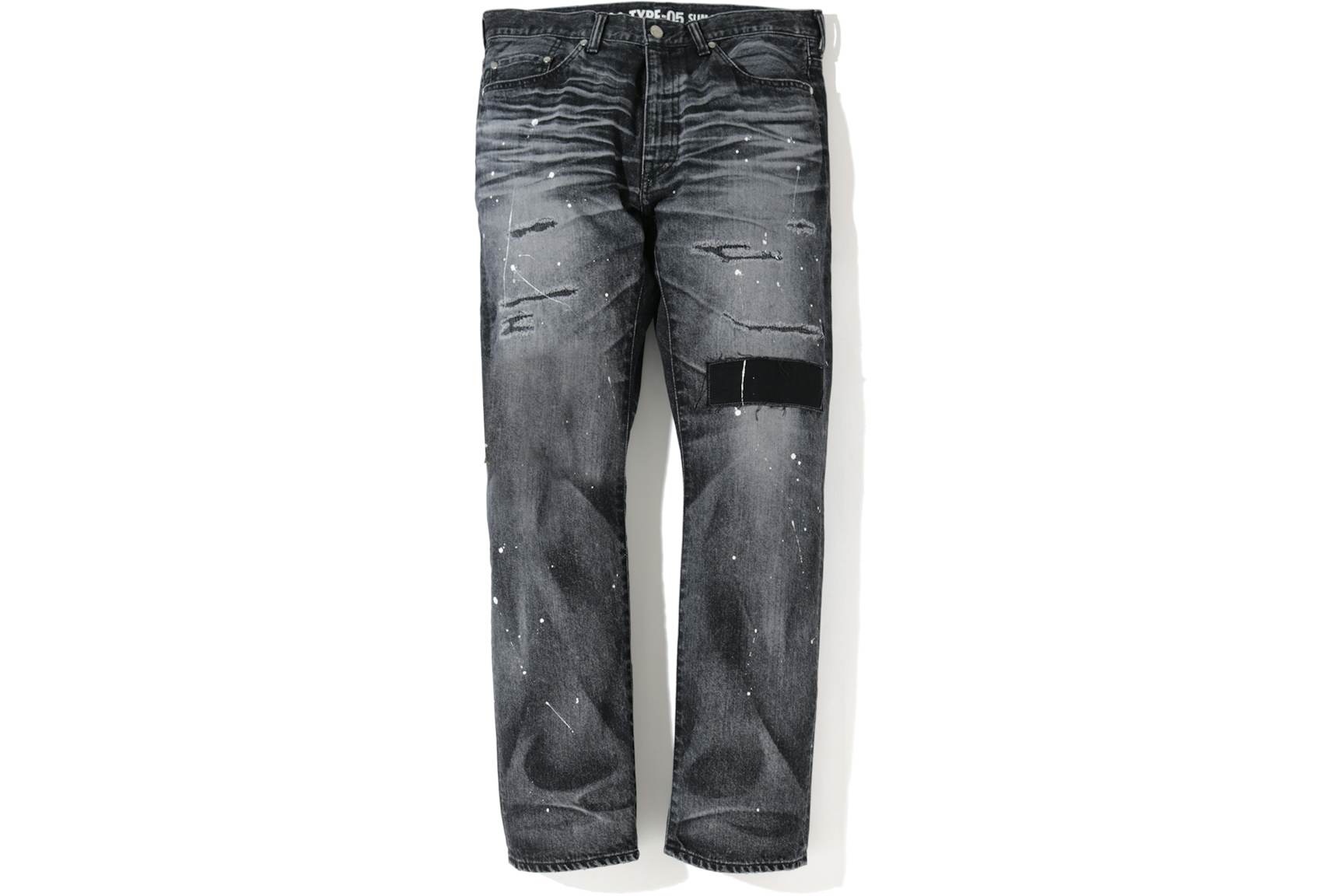 BAPE 2008 Type-05 Damaged Denim Pants Black (1) BAPE 2008 Type 05 Damaged Denim Pants Black (1) | Fragment Clothing