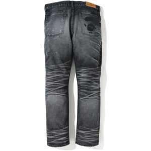 BAPE 2008 Type 05 Damaged Denim Pants Black (3) | Fragment Clothing