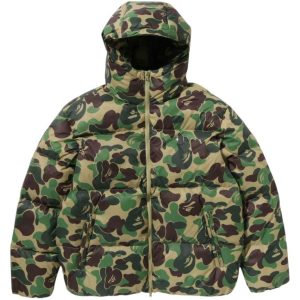 BAPE ABC Camo Down Jacket (FW25) Green (1) | Fragment Clothing Streetwear