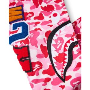 BAPE ABC Camo Shark Full Zip Hoodie Pink (2) | Fragment Clothing Streetwear