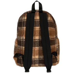 BAPE Baby Milo Check Sherpa Medium Backpack Beige (2) | Fragment Clothing
