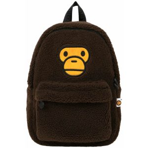BAPE Baby Milo Fur Mini Backpack Brown (2) | Fragment Clothing