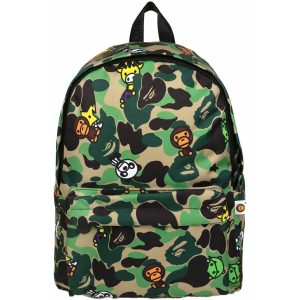 BAPE Baby Milo Medium Backpack Green (2) | Fragment Clothing