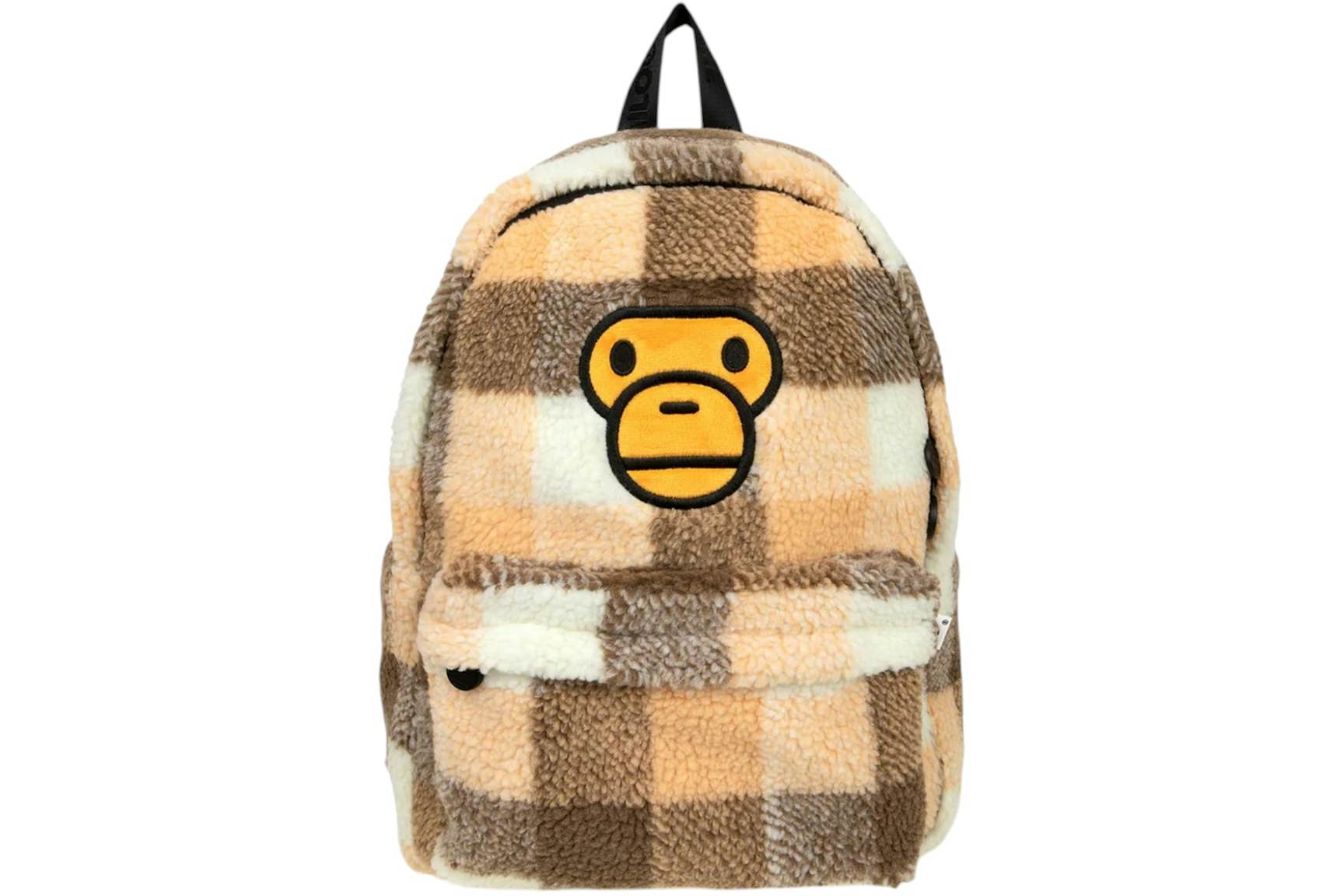 BAPE Baby Milo Sherpa Fur Medium Backpack Cracker Khaki (2) BAPE Baby Milo Sherpa Fur Medium Backpack Cracker Khaki (2) | Fragment Clothing
