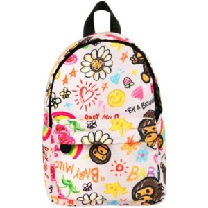 BAPE Baby Milo Soft Mini Backpack Pale Pink (2) | Fragment Clothing