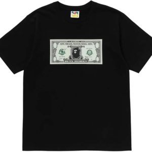 BAPE Banknote Tee Black | Fragment Clothing