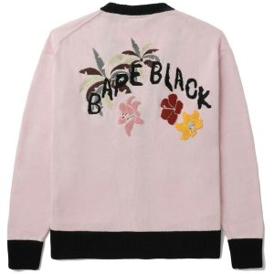 BAPE Black Ape Head Embroidery Cardigan Pink (2) | Fragment Clothing