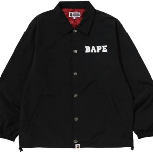 BAPE College Coach Jacket (SS25) Black | Fragment Clothing Streetwear