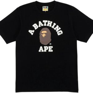 BAPE College Tee Black (1) | Fragment Clothing