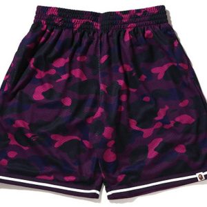 BAPE Color Camo Wide Fit Basketball Shorts Purple | Fragment Clothing Streetwear
