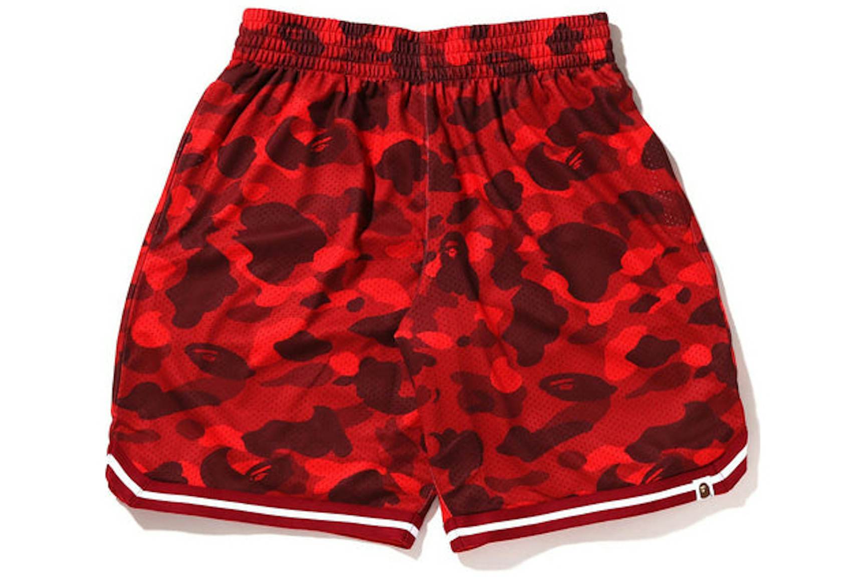 BAPE Color Camo Wide Fit Basketball Shorts Red BAPE Color Camo Wide Fit Basketball Shorts Red | Fragment Clothing Streetwear
