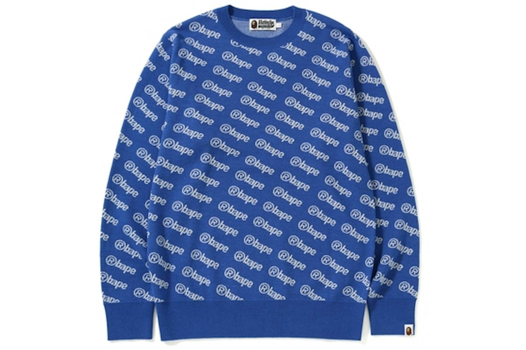 BAPE Logo Knit Sweater Blue (1) BAPE Logo Knit Sweater Blue (1) | Fragment Clothing