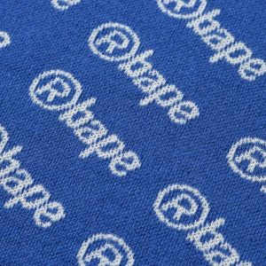 BAPE Logo Knit Sweater Blue (2) | Fragment Clothing