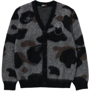 BAPE Mr.Bathing Ape Camo Mohair Jacquard Cardigan | Fragment Clothing
