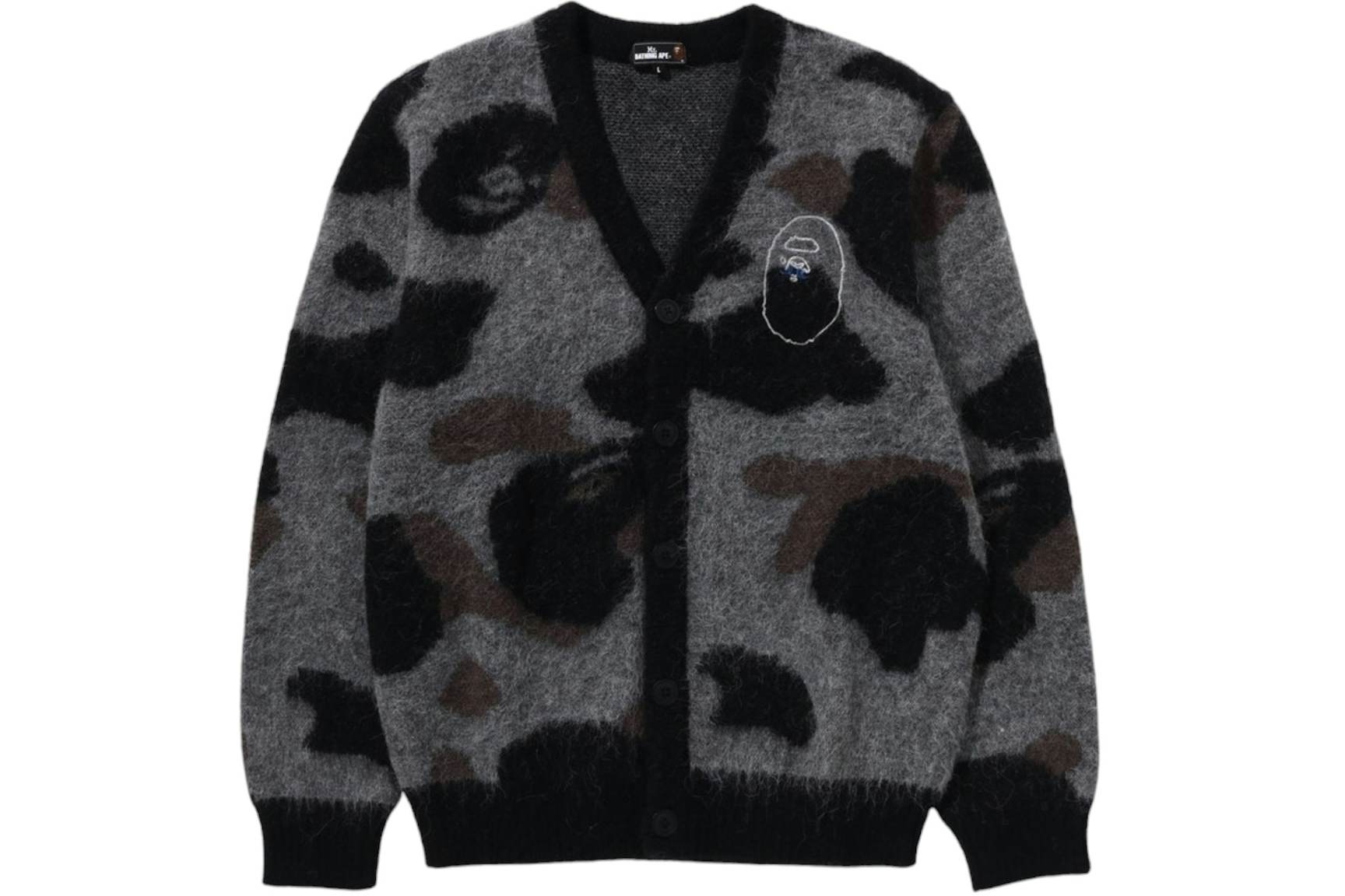 BAPE Mr.Bathing Ape Camo Mohair Jacquard Cardigan BAPE Mr.Bathing Ape Camo Mohair Jacquard Cardigan | Fragment Clothing