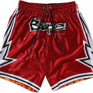 BAPE Reversible Basketball Shorts Red (1) | Fragment Clothing Streetwear