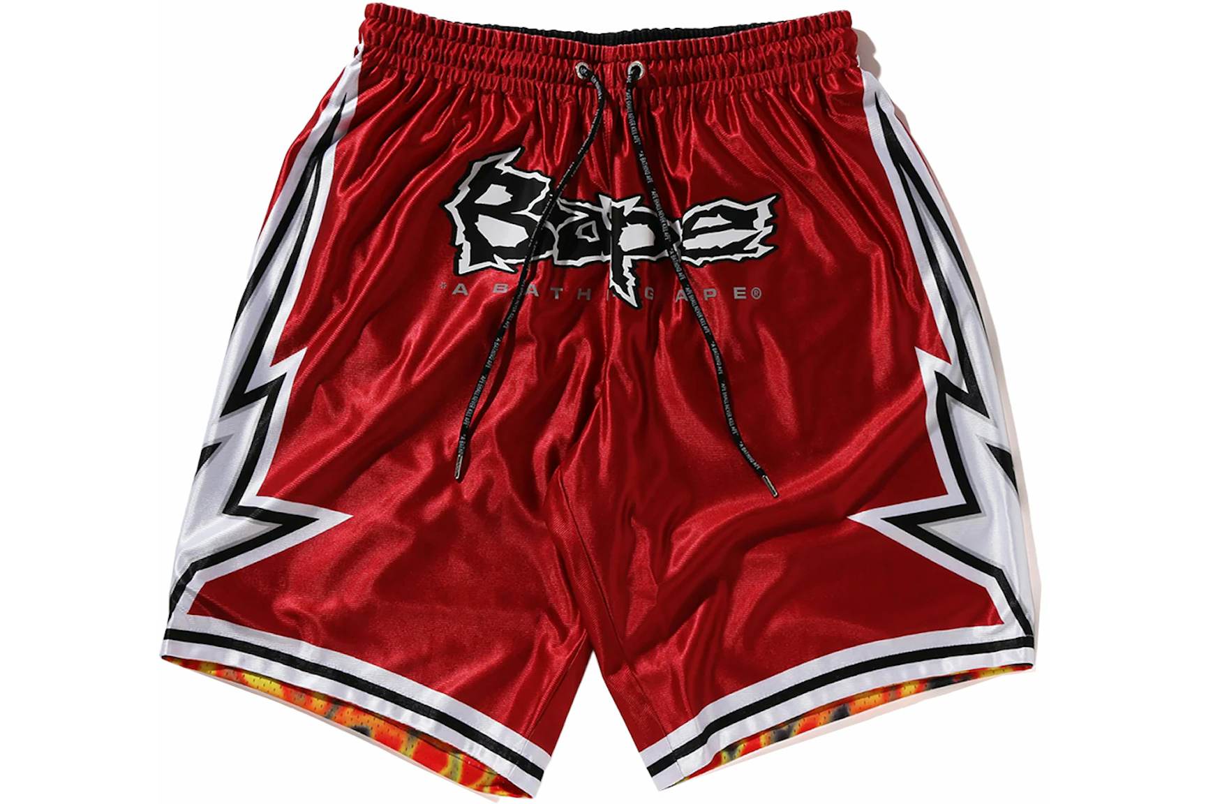 BAPE Reversible Basketball Shorts Red (1) BAPE Reversible Basketball Shorts Red (1) | Fragment Clothing Streetwear