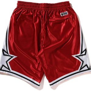 BAPE Reversible Basketball Shorts Red (2) | Fragment Clothing Streetwear