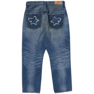 BAPE Sta Patch Work Loose Fit Denim PantsIndigo Blue (2) | Fragment Clothing