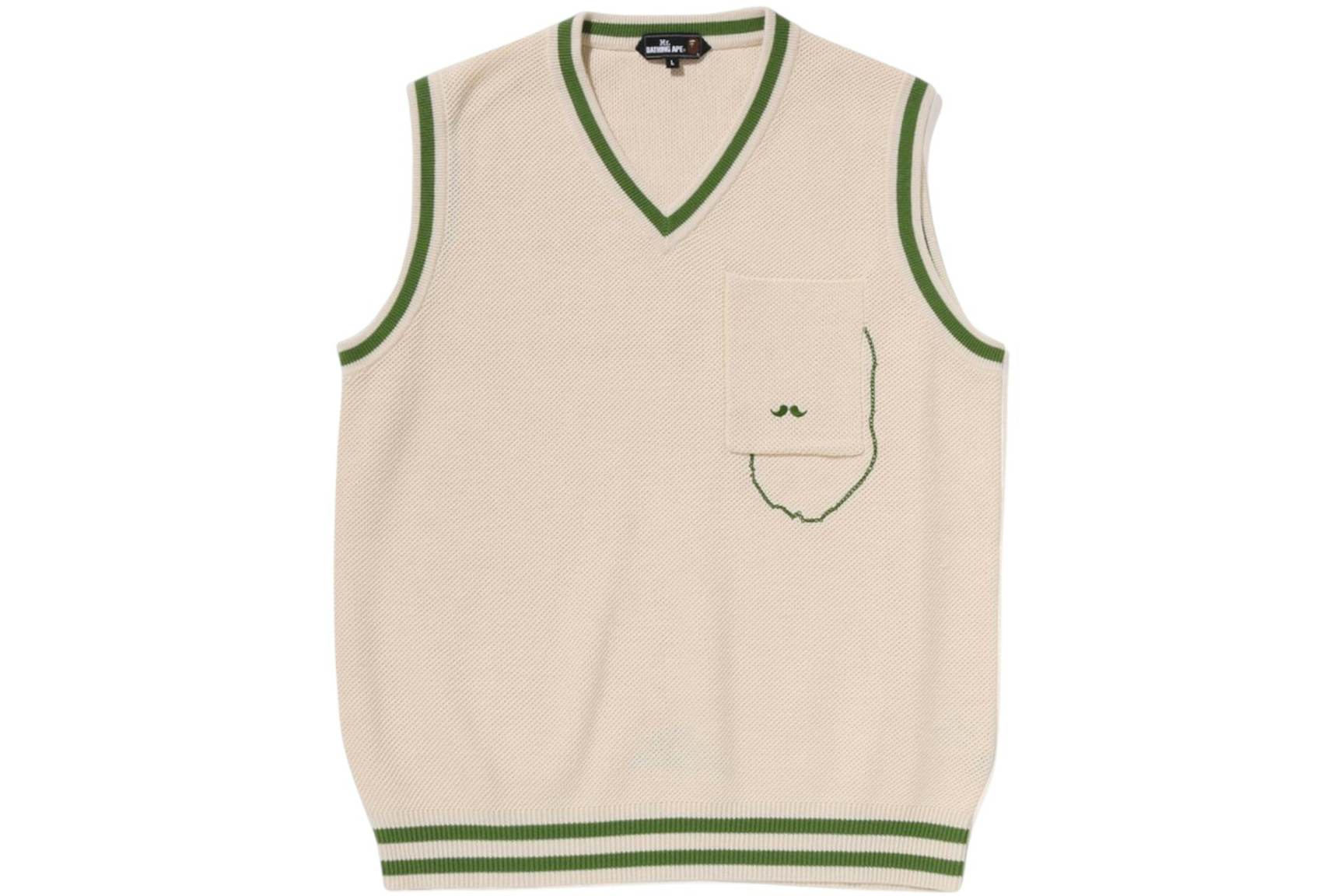 BAPE Tank Top Sweater Ivory (1) BAPE Tank Top Sweater Ivory (1) | Fragment Clothing