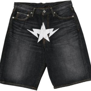 BAPE Twin Sta Relaxed Fit Denim Shorts Shorts | Fragment Clothing Streetwear