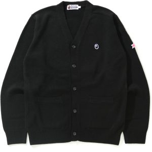 BAPE x Kid Cudi Cardigan Black (1) | Fragment Clothing