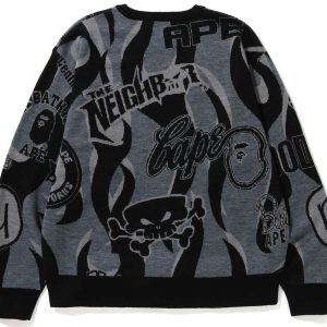 BAPE x Neighborhood Relaxed Fit KnitSweater (2) | Fragment Clothing