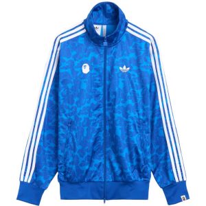 BAPE x adidas All Over Print SSTR Track Jacket Blue (1) | Fragment Clothing Streetwear