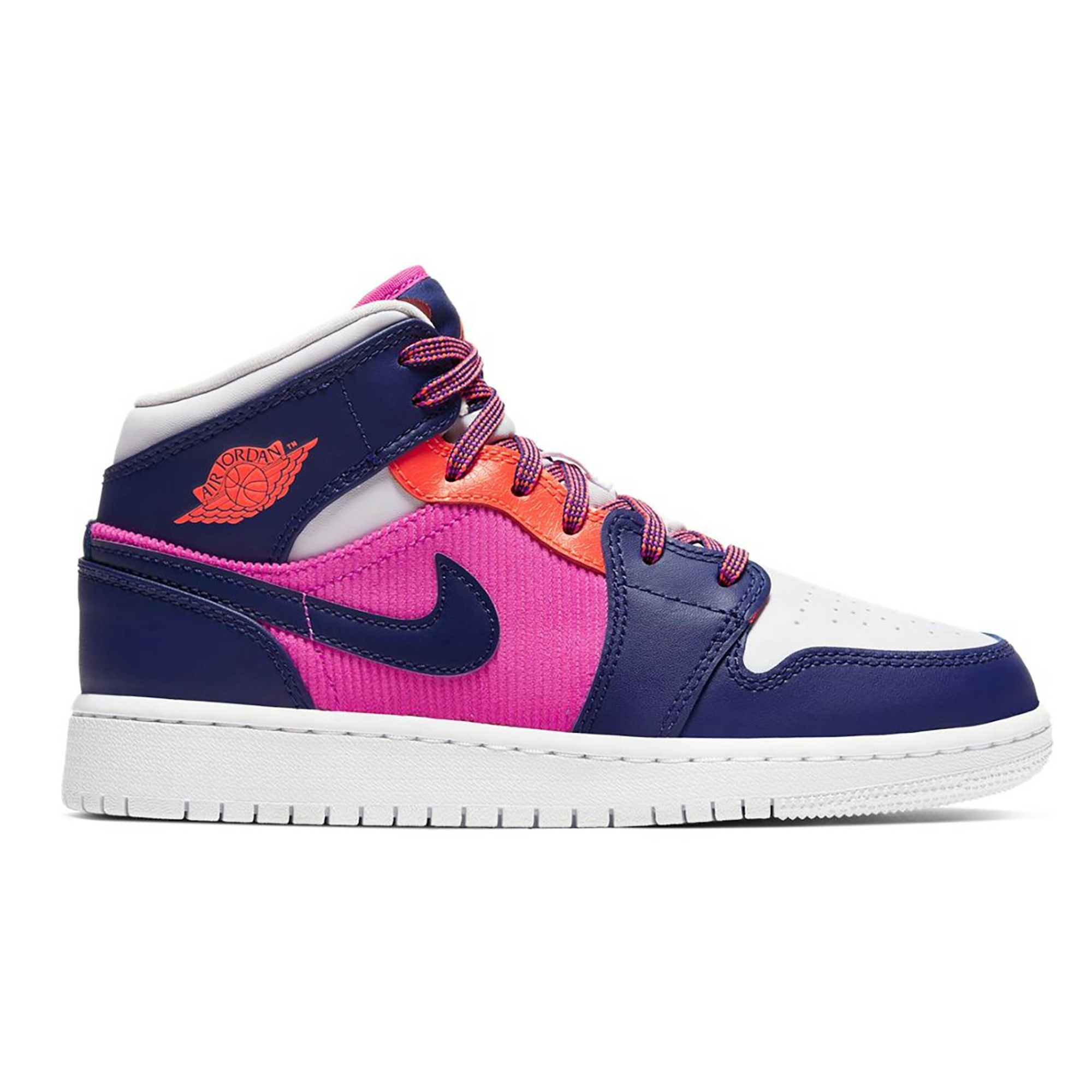Bape x Jordan 1 Mid Fire Pink Barely Grape (GS) Bape x Jordan 1 Mid Fire Pink Barely Grape (GS) | Fragment Clothing