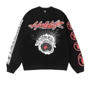 Black Hellstar Studios Records Sweater (1) | Fragment Clothing Streetwear