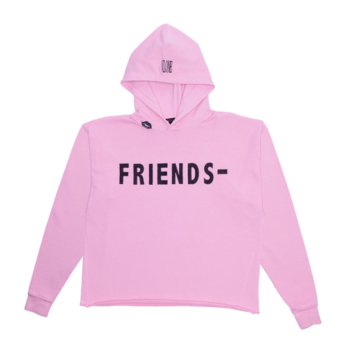 Black Lipstick Friends- Embroidered Hoodie (Pink) (2) Black Lipstick Friends Embroidered Hoodie (Pink) (2) | Fragment Clothing Streetwear