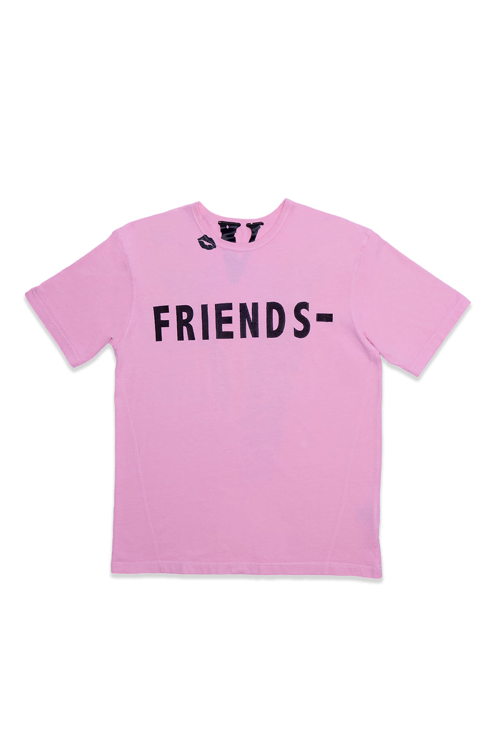 Black Lipstick Friends- Embroidered T-shirt (Pink) (2) Black Lipstick Friends Embroidered T shirt (Pink) (2) | Fragment Clothing Streetwear