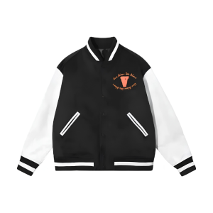Black Vlone Baseball Bomber Jacket
