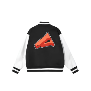 Black Vlone Baseball Bomber Jacket | Fragment Clothing Streetwear - View 2
