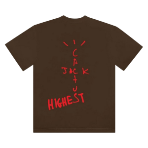 Travis Scott Cactus Jack Brown T-Shirt – Premium Streetwear Tee | Fragment Clothing Streetwear - View 2