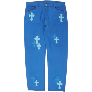 Chrome Hearts Blue Levi's Cross Patch Jeans (1) | Fragment Clothing
