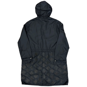 Chrome Hearts Leather Plus Cross Patch Nylon Long Rain Jacket Black (3) | Fragment Clothing Streetwear