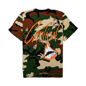 Chrome Hearts Matty Boy Caution T Shirt Camo (1) | Fragment Clothing Streetwear