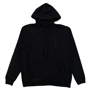 Chrome Hearts Miami Exclusive Vertical Logo Cemetery Sleeve Hoodie Black | Fragment Clothing Streetwear