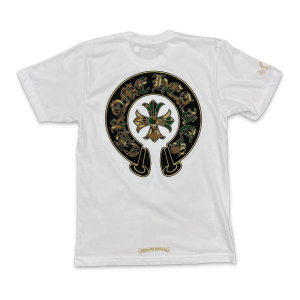 Chrome Hearts Triple Cross Horseshoe T-Shirt White/Camo | Fragment Clothing - View 2