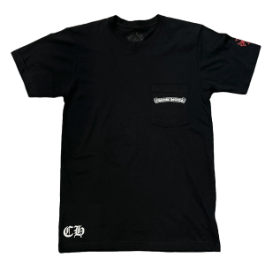 Chrome Hearts USA Scroll Logo T-Shirt Black/Red | Fragment Clothing - View 2