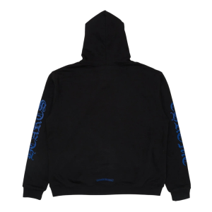 Chrome Hearts Vertical Logo Thermal Zip-Up Hoodie Black/Blue | Fragment Clothing - View 2