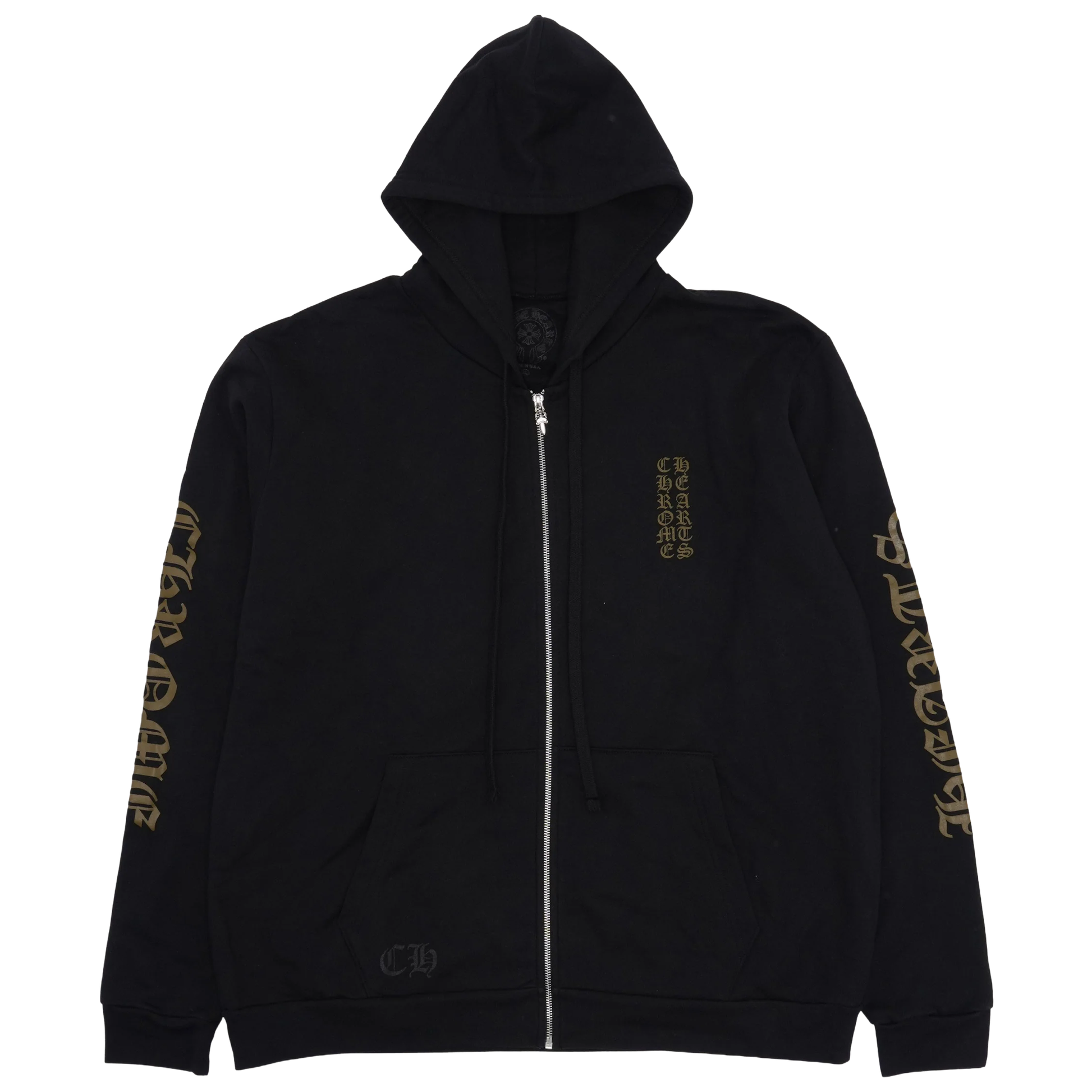 Chrome Hearts Vertical Logo Zip-Up Hoodie Black (1) Chrome Hearts Vertical Logo Zip Up Hoodie Black (1) | Fragment Clothing Streetwear