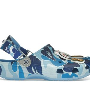 Crocs Classic Clog A Bathing Ape ABC Camo Blue (4) | Fragment Clothing