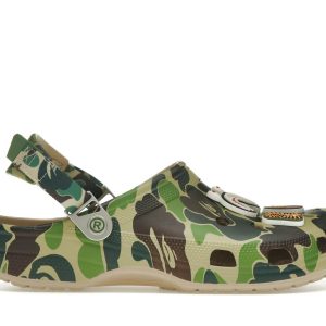 Crocs Classic Clog A Bathing Ape ABC Camo Green (1) | Fragment Clothing